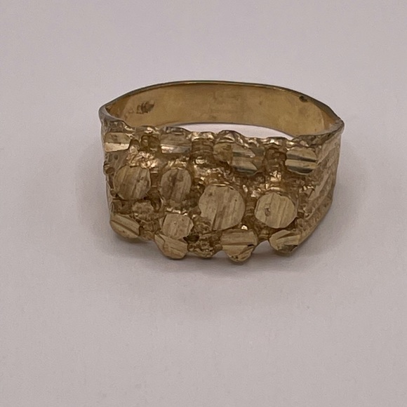 Vintage 10K Men’s Nugget Ring - Picture 4 of 4